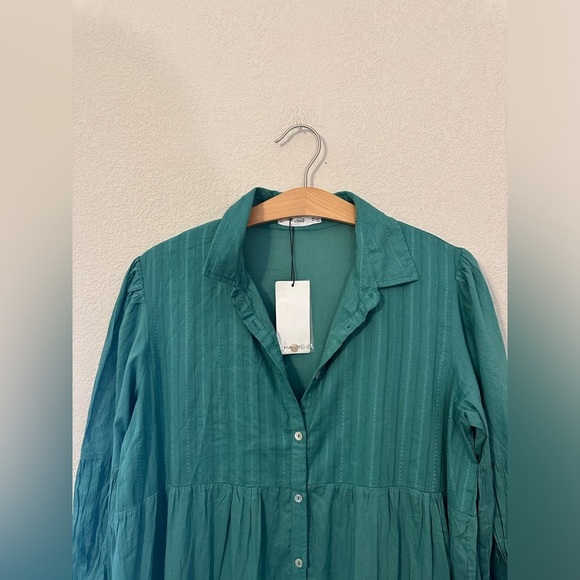 NWT MNG by Mango Teal Midi Dress - Picture 6 of 7